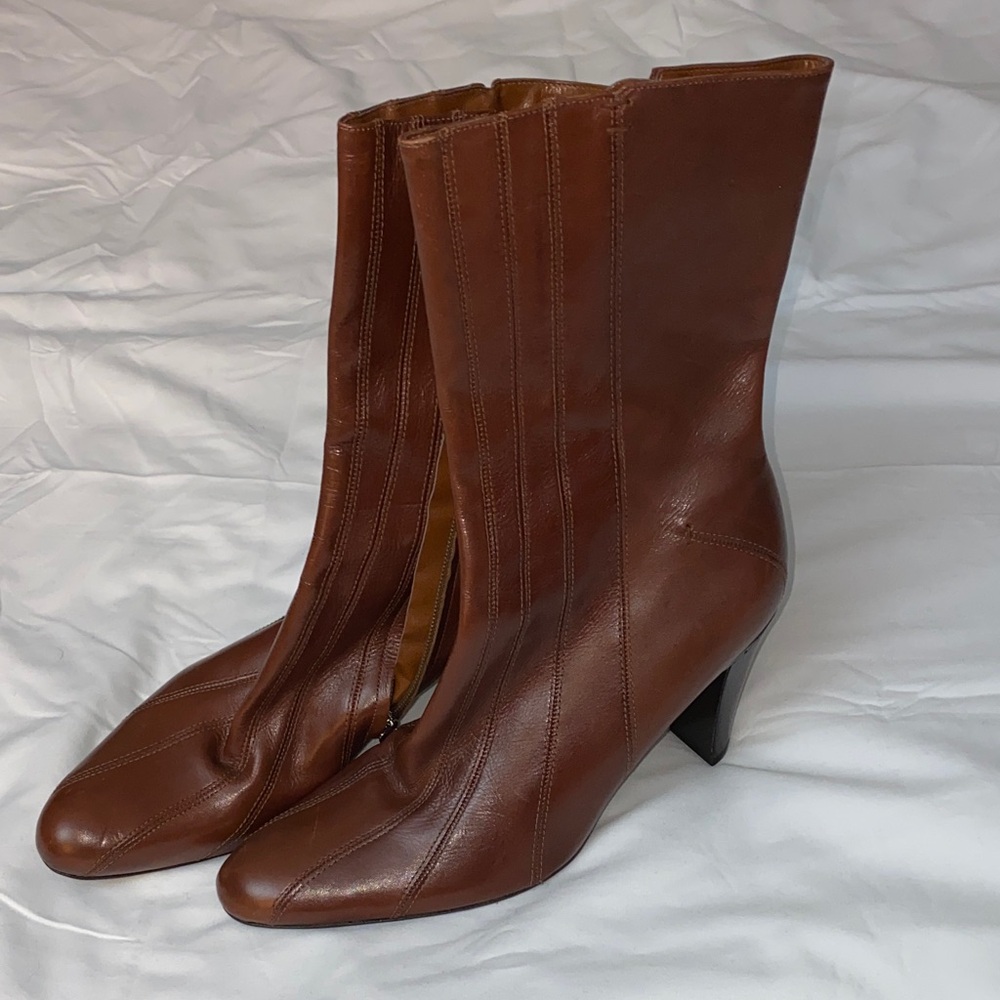 Arturo Chiang Chestnut Heeled Boots